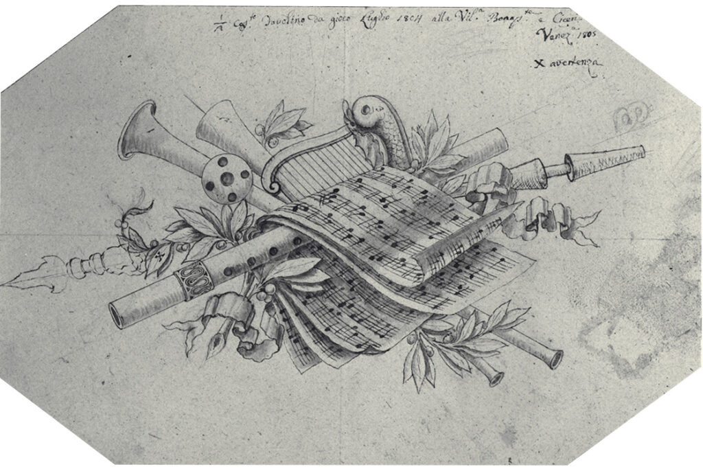 Giuseppe Levati trofeo musicale per tarsia Giuseppe Maggiolini